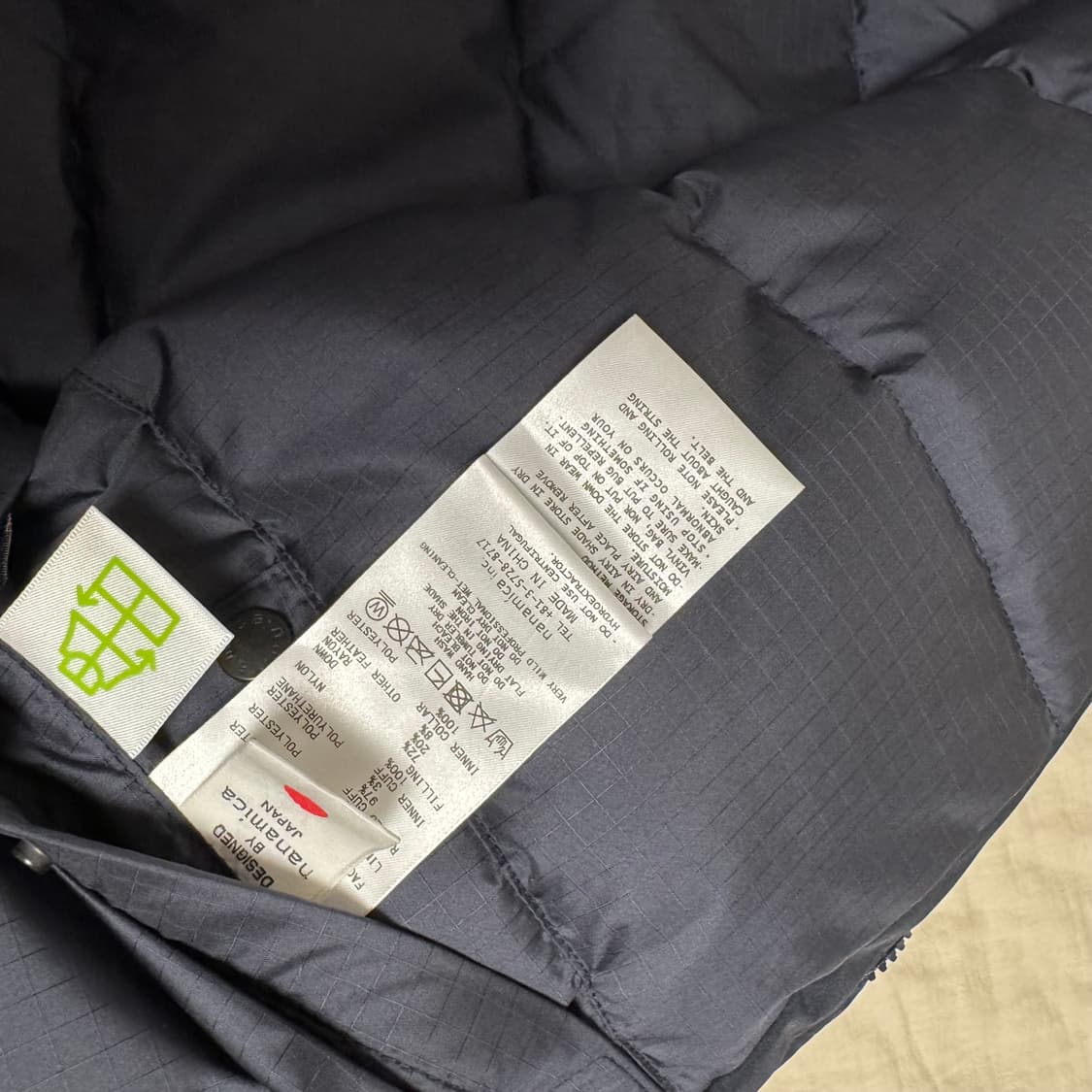 [m]나나미카 고어텍스 다운 코트 네이비 상품이미지7