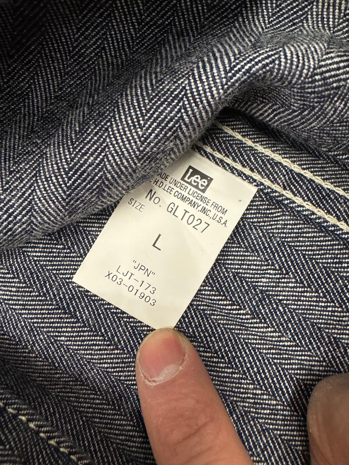 L)LEE 빈티지 히코리 데님 커버올 자켓 상품이미지5