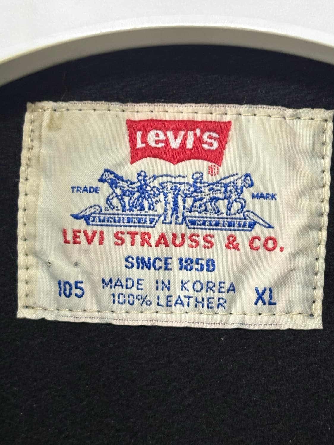 90's 리바이스 소가죽 카우레더 웨스턴 카코트 (XL)/10885 상품이미지3