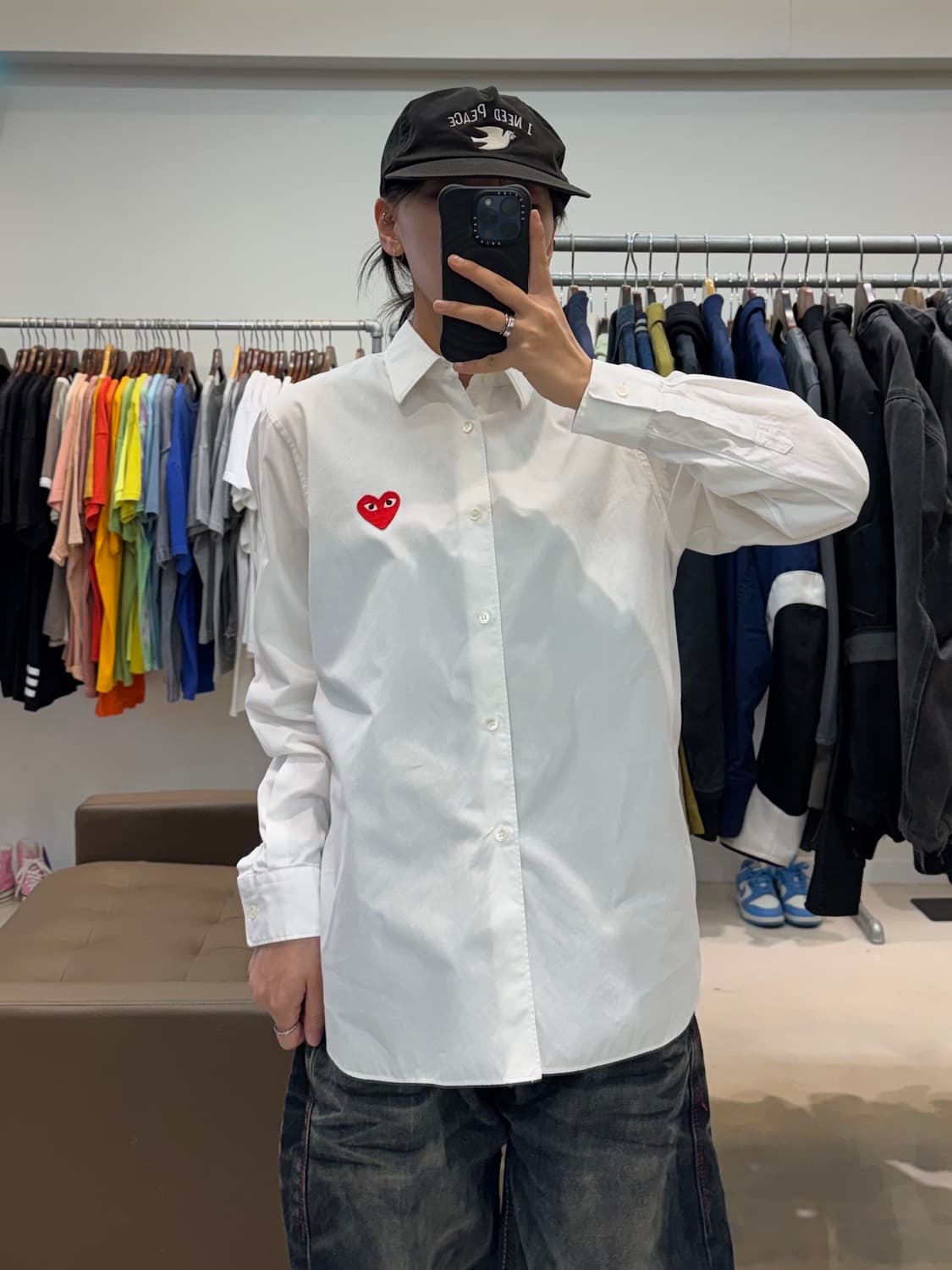 꼼데가르송 플레이 레드하트 셔츠 상품이미지6