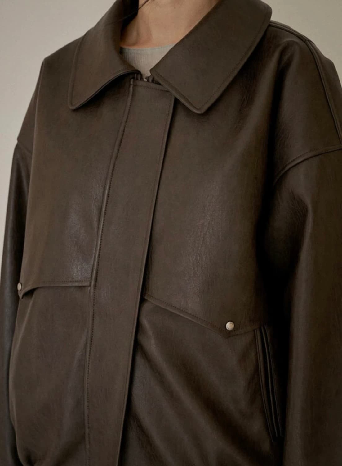 (새상품) 아우로 leather rodeo jumper 가죽재킷 상품이미지3