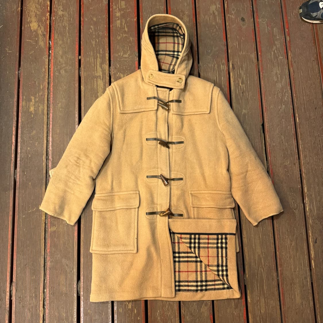 버버리 베이지 떡볶이코트 상품이미지1