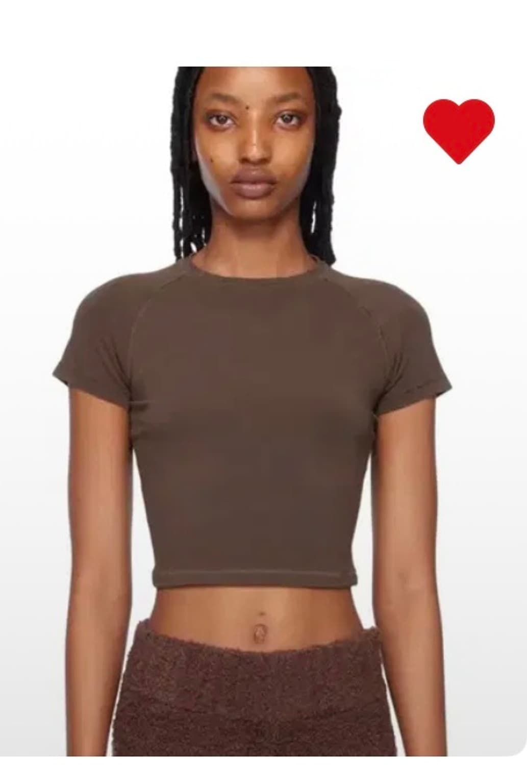 Skims 크롭반팔티 xs 상품이미지1