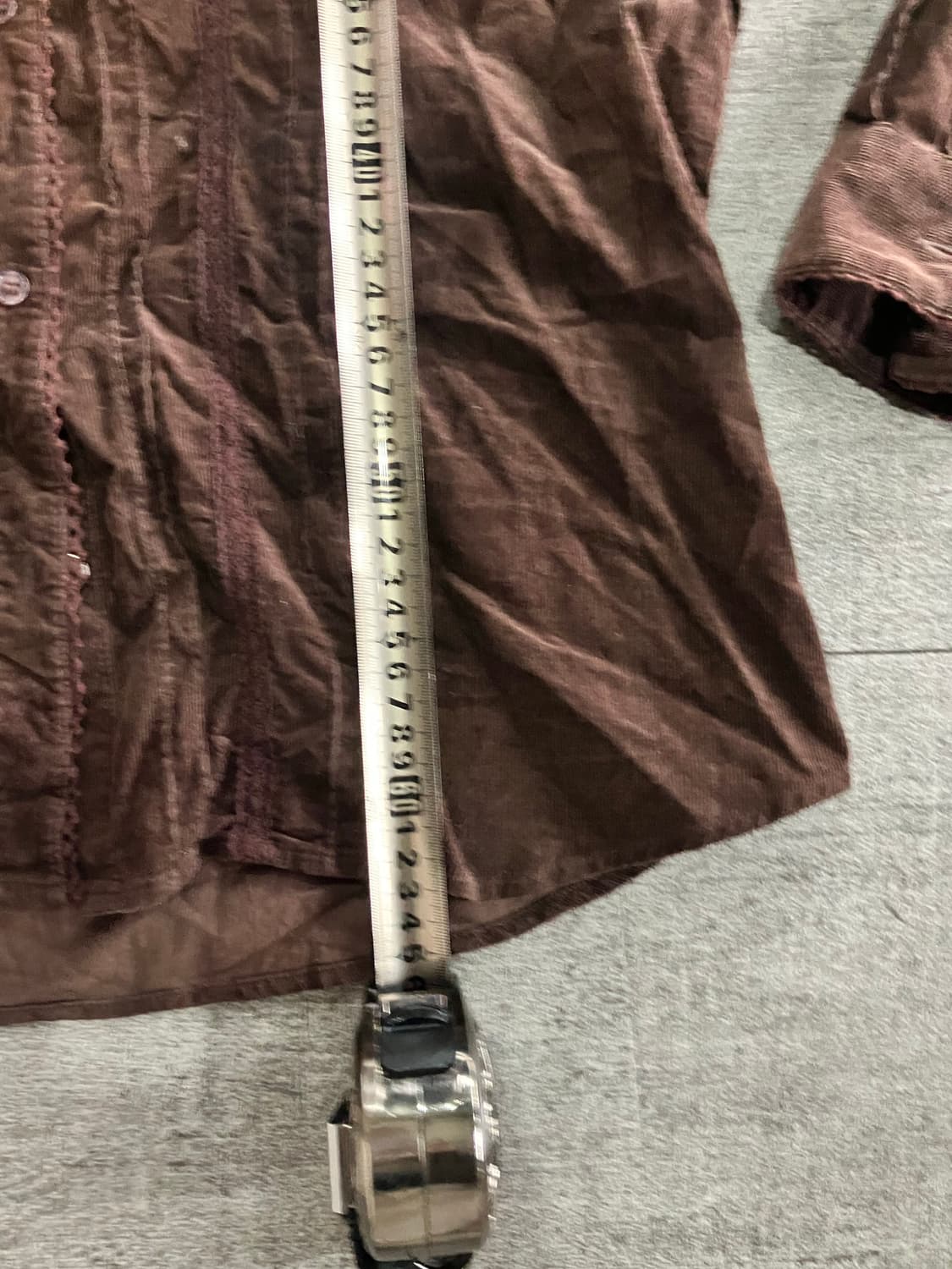 일본빈티지 choice 하구미모리걸 달천깔페어리 레이스 골덴블라우스 상품이미지4