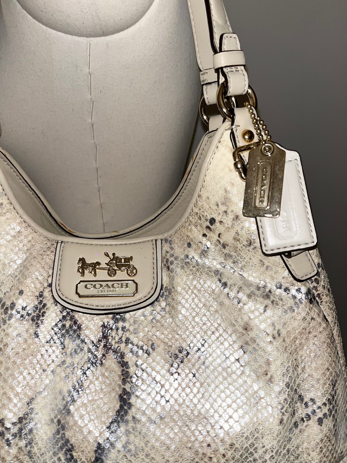 Coach Snake skin Shoulder bag 상품이미지7