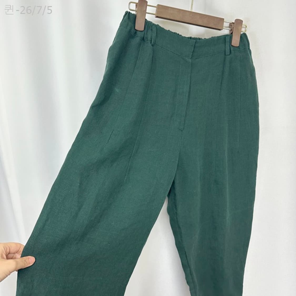 생활한복 여성 보세 마100% 뒨밴딩 린넨바지 66 상품이미지4