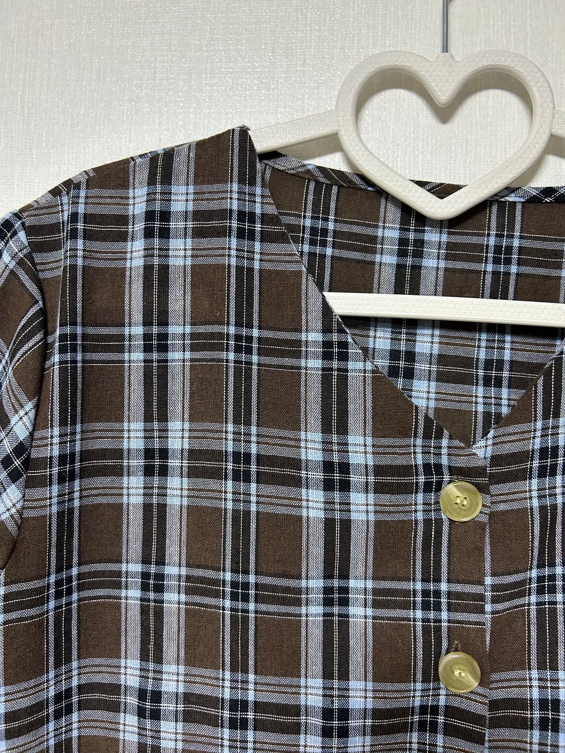 체크 반팔 셔츠 상품이미지4