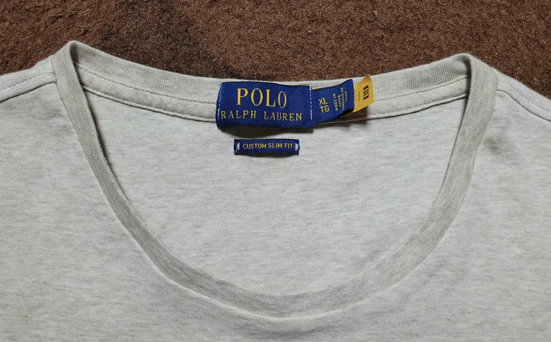 폴로 랄프로렌 남성용 아이보리 라운드 반팔티(XL) 상품이미지4