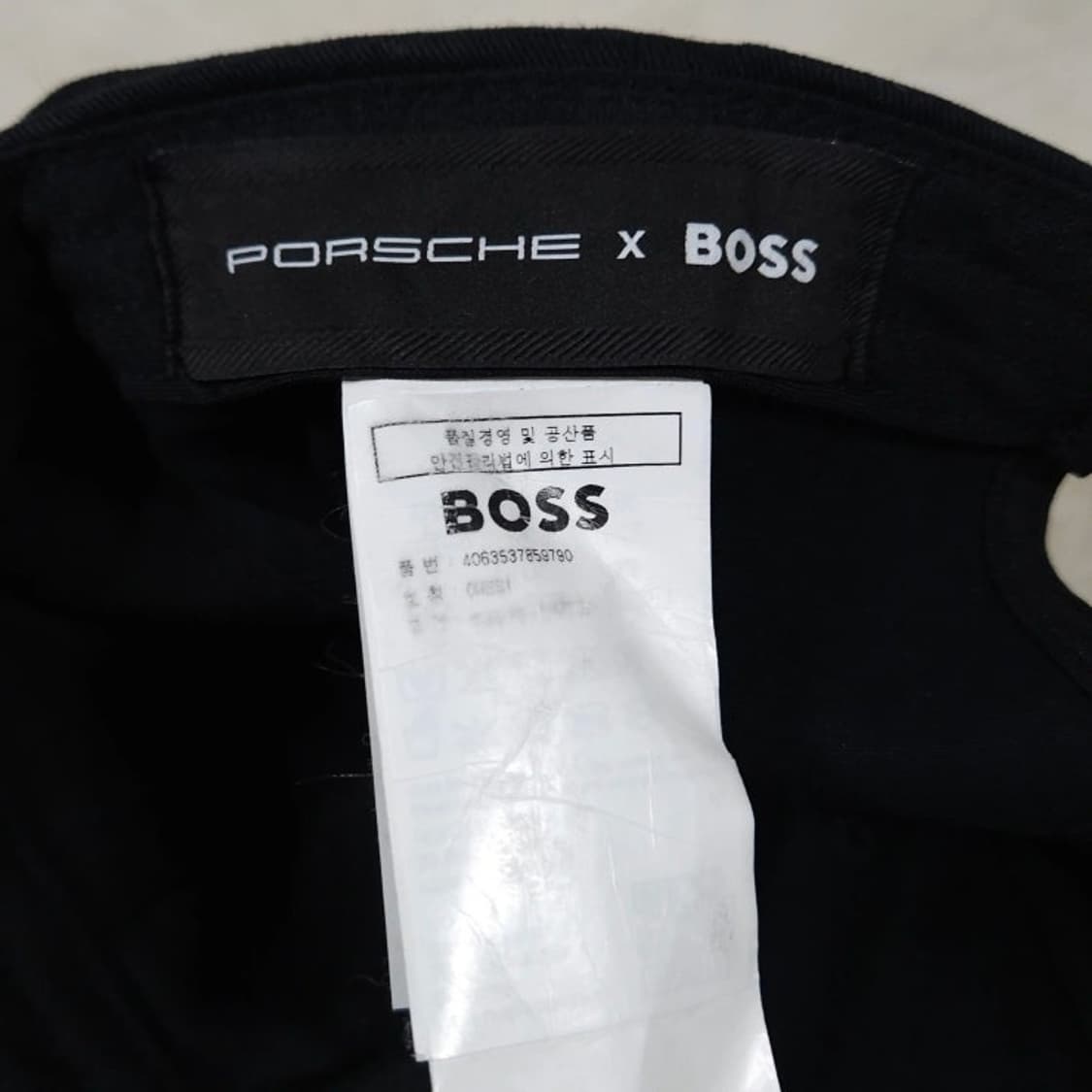 BOSS 휴고보스 포르쉐 콜라보 볼캡 프리사이즈 블랙 한정판 상품이미지6