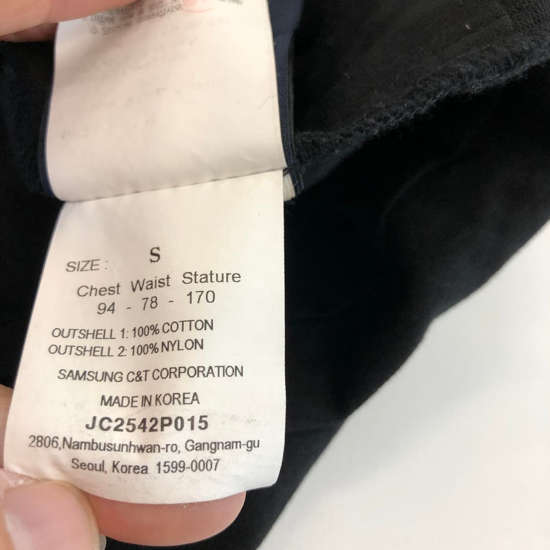 juun.j 준지 우븐 단가라 오버반팔 90-95 상품이미지8