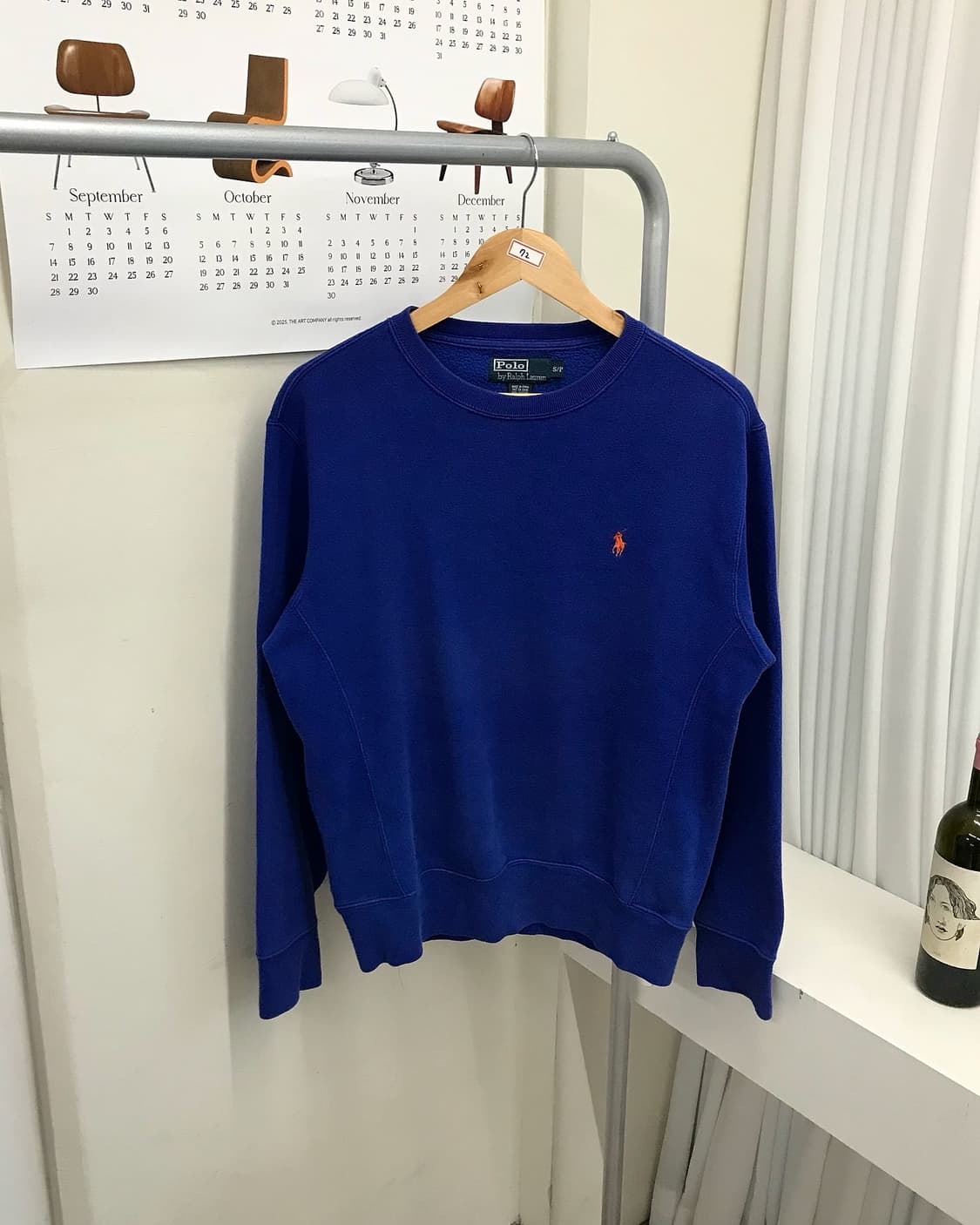 폴로 코발트블루 맨투맨 상품이미지1