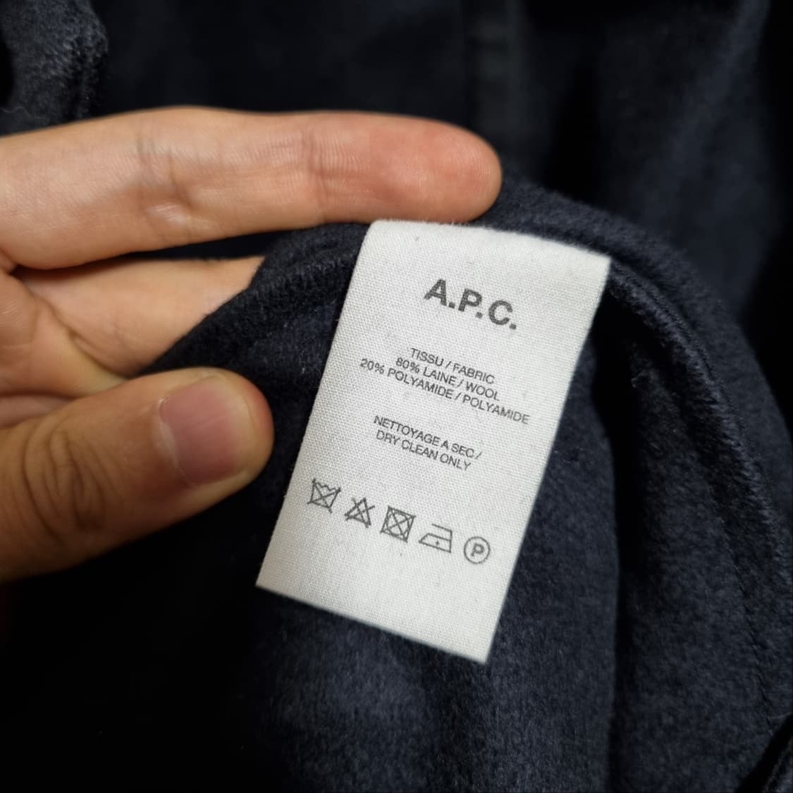 ( XL ) A.P.C. 아페쎄 블랙 코트 상품이미지4