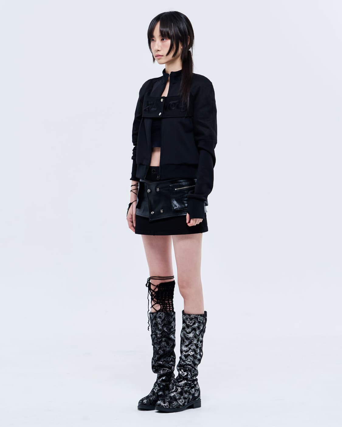 0104 FLAP EMBROIDERY JERSEY ZIP-UP 상품이미지5