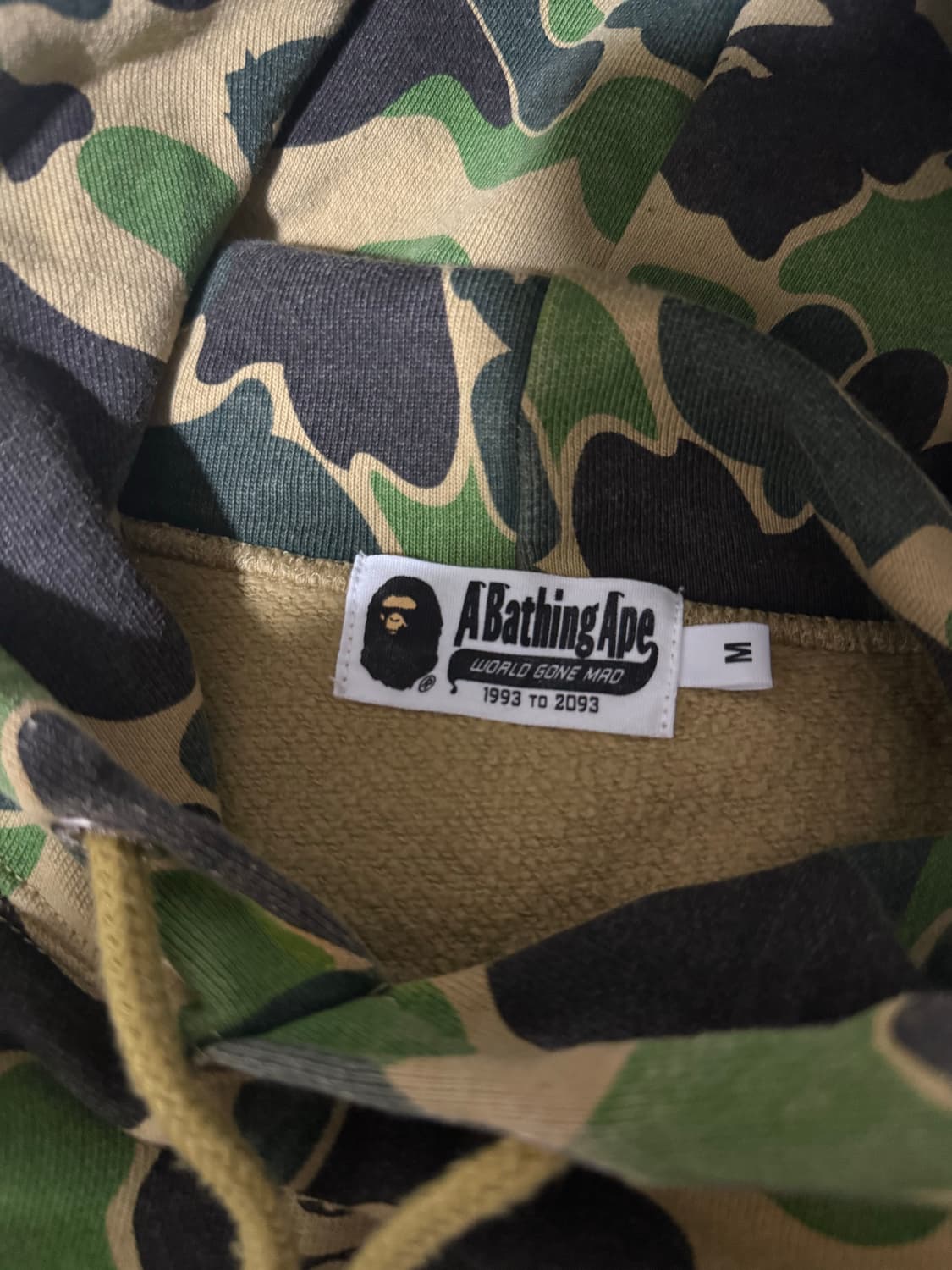 베이프 abc 카모 후드티 M 상품이미지3