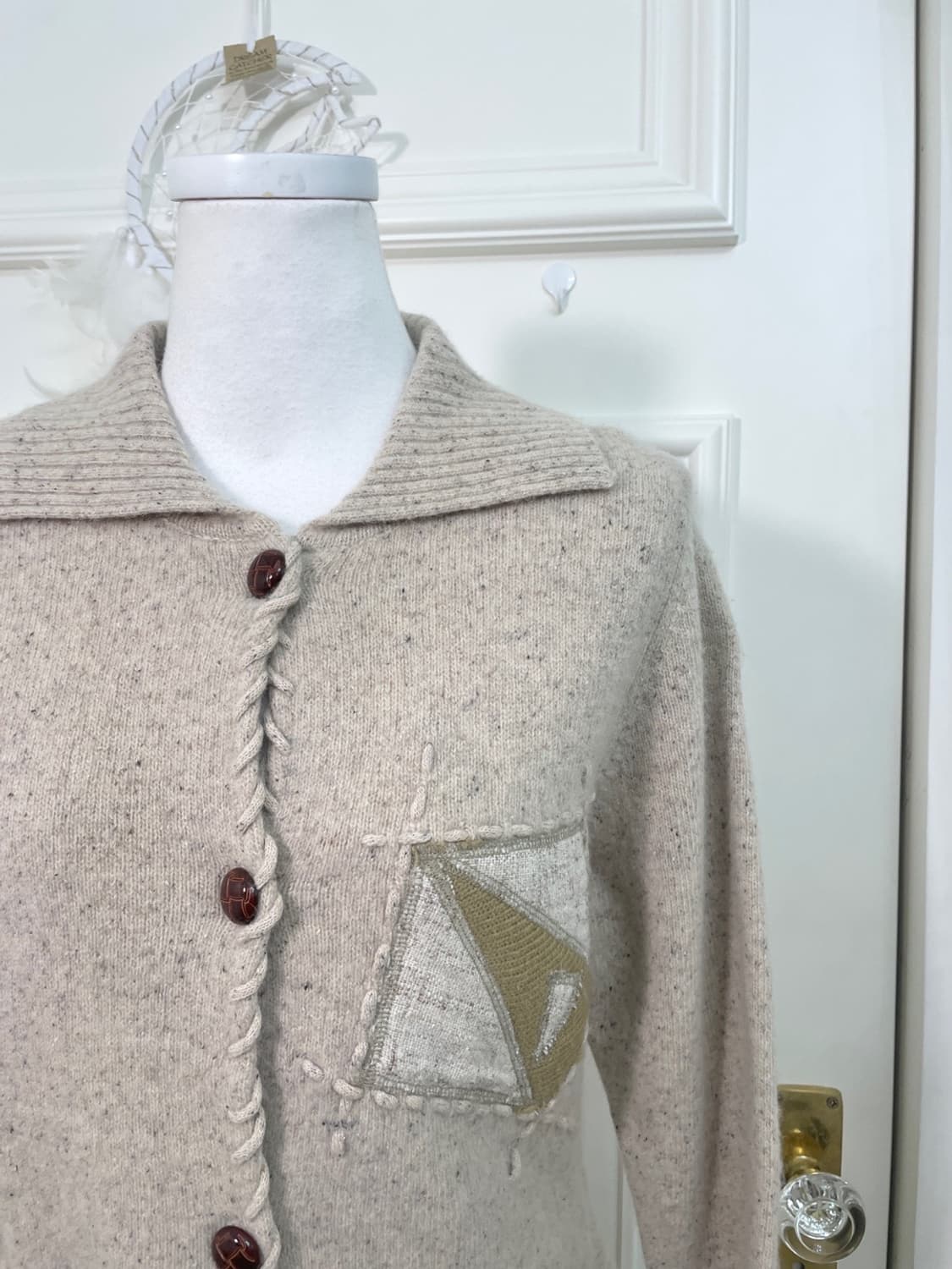 graybeige stitch point pouch point mori 상품이미지6