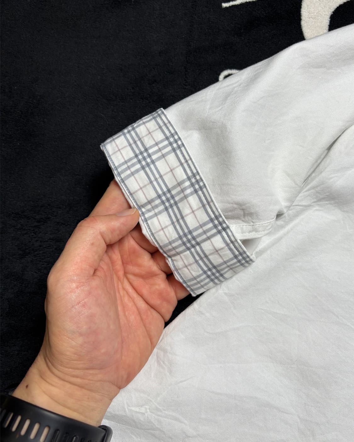 일본빈티지 Burberry Black Label 노바 체크 셔츠 상품이미지6