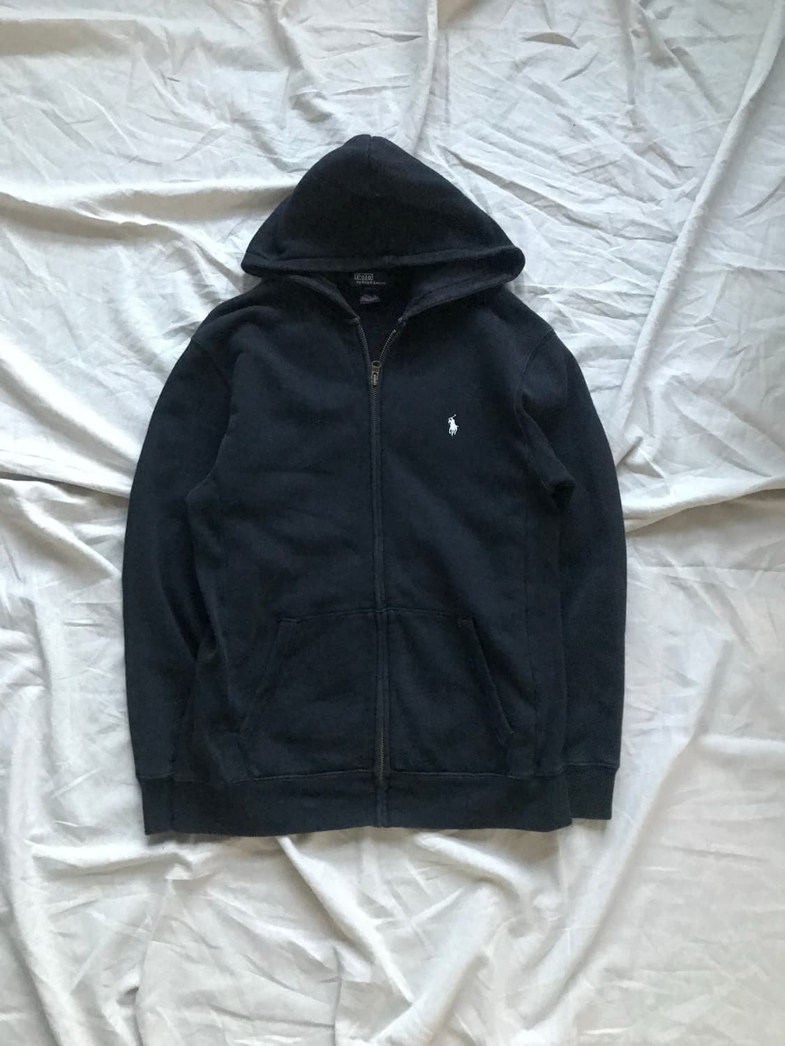 폴로 랄프로렌 포니 로고 블랙 후드집업 상품이미지5