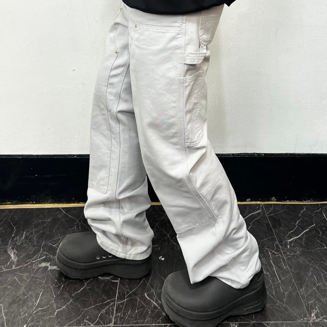 칼하트 WIP 캔버스 더블니 워크 팬츠 상품이미지1