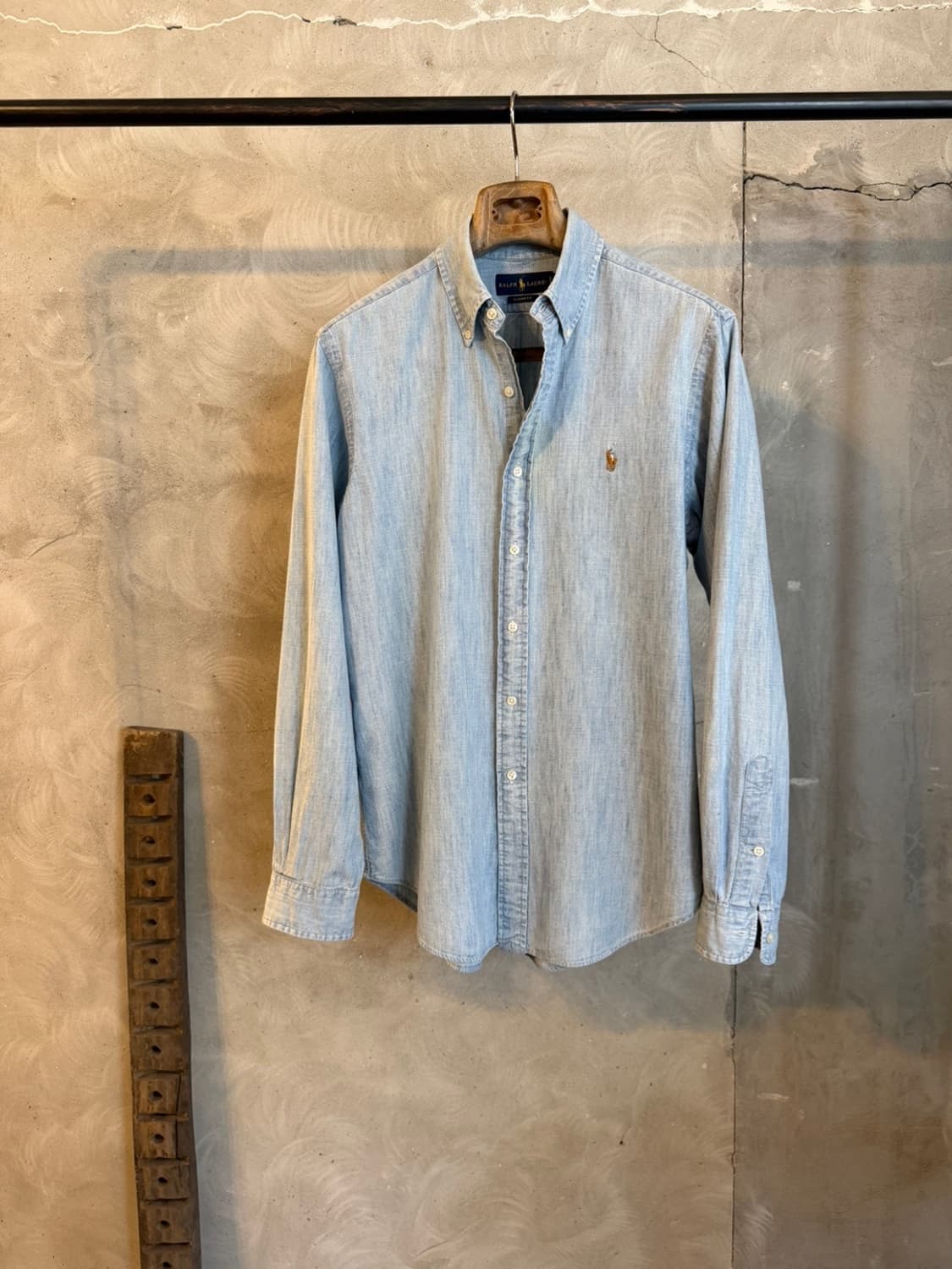 폴로 랄프로렌 샴브레이 버튼다운 셔츠 100 상품이미지5