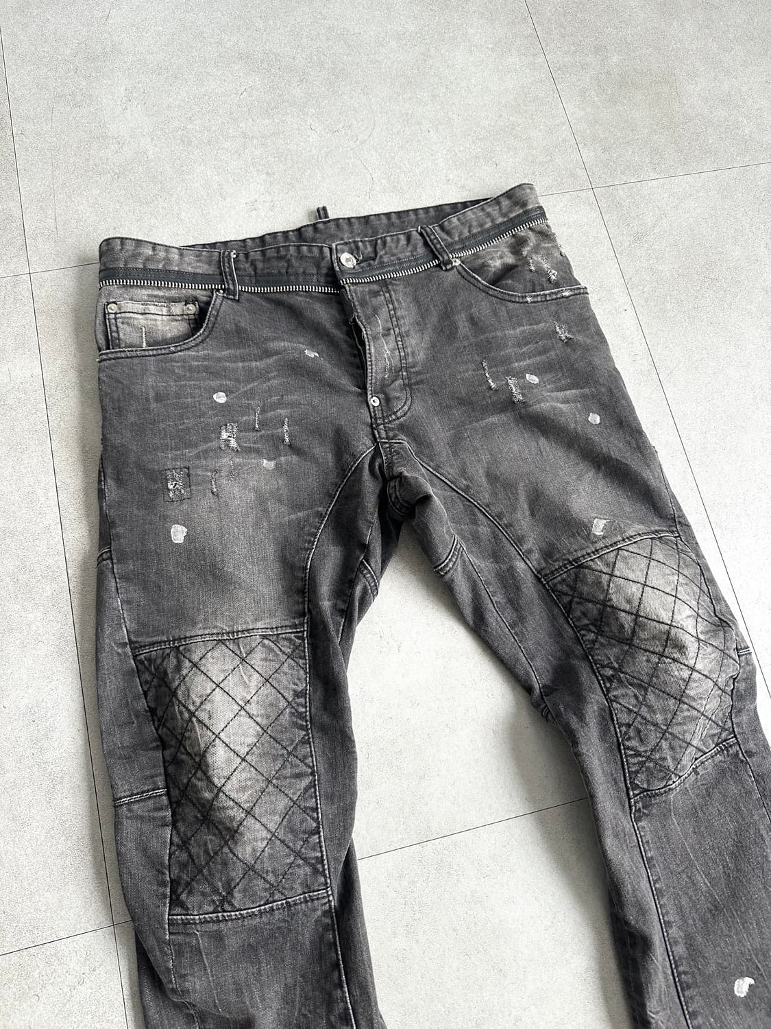 디스퀘어드 아카이브 아머 지퍼 새깅진 상품이미지6