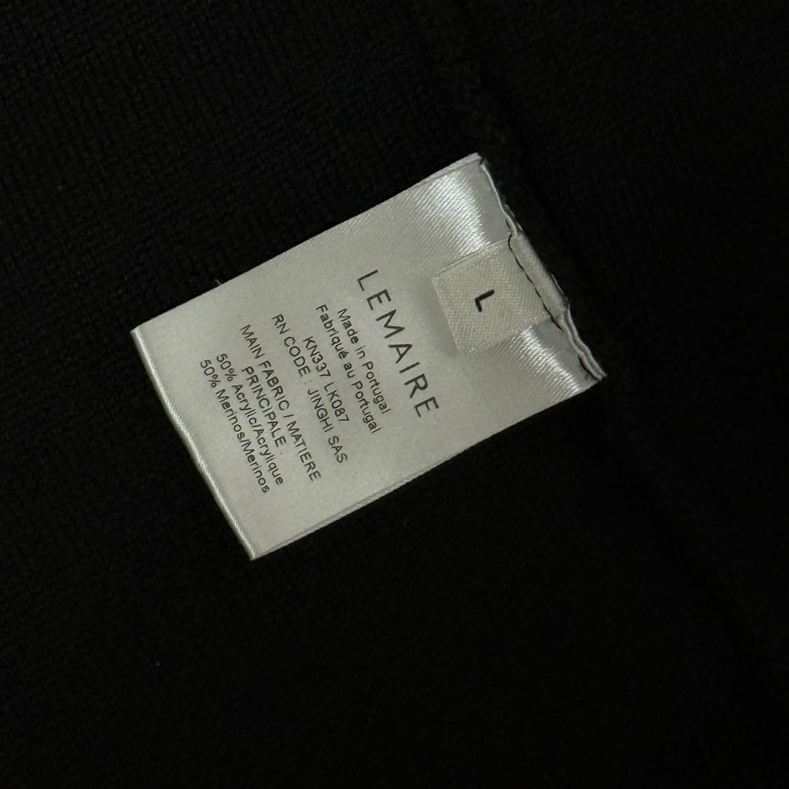 르메르 22FW 트위스티드 가디건 블랙 L 상품이미지8