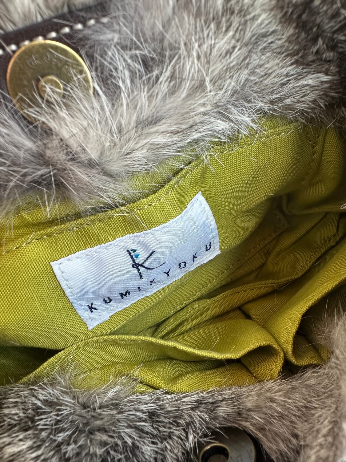 kumikyoku rabbit fur bag 상품이미지6