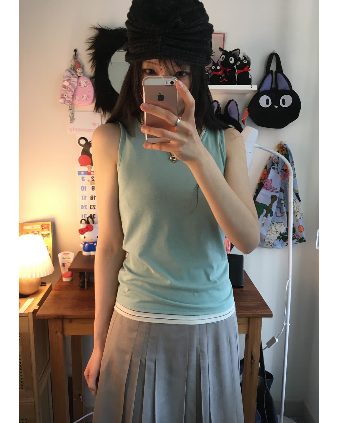 vintage twisted strap sleeveless mint 상품이미지2