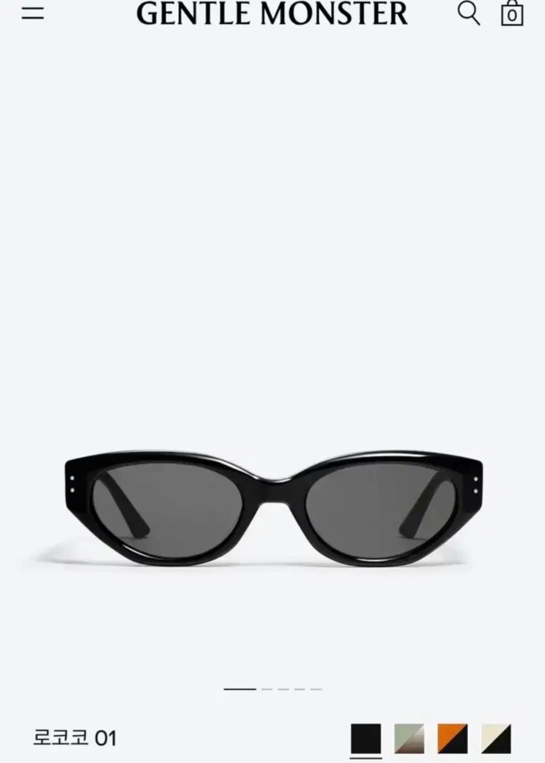 젠틀몬스터 로코코 01 블랙 구해요 상품이미지1