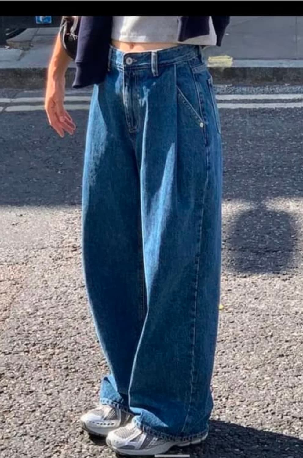 코어드 core de 핀턱 와이드 데님 팬츠  상품이미지7