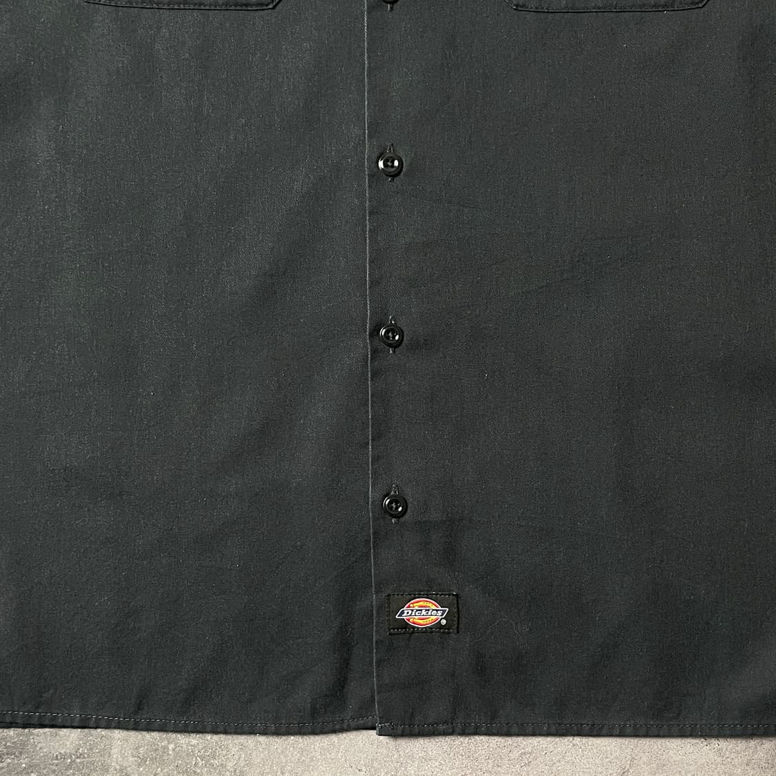 DICKIES 디키즈 빈티지 블랙 플랩포켓 워크 셔츠 A00881 상품이미지4