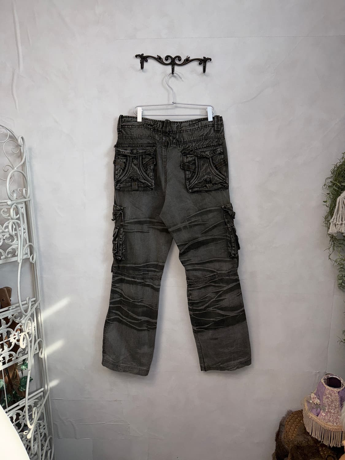 Washing gray grunge multi pocket 카고팬츠 상품이미지5