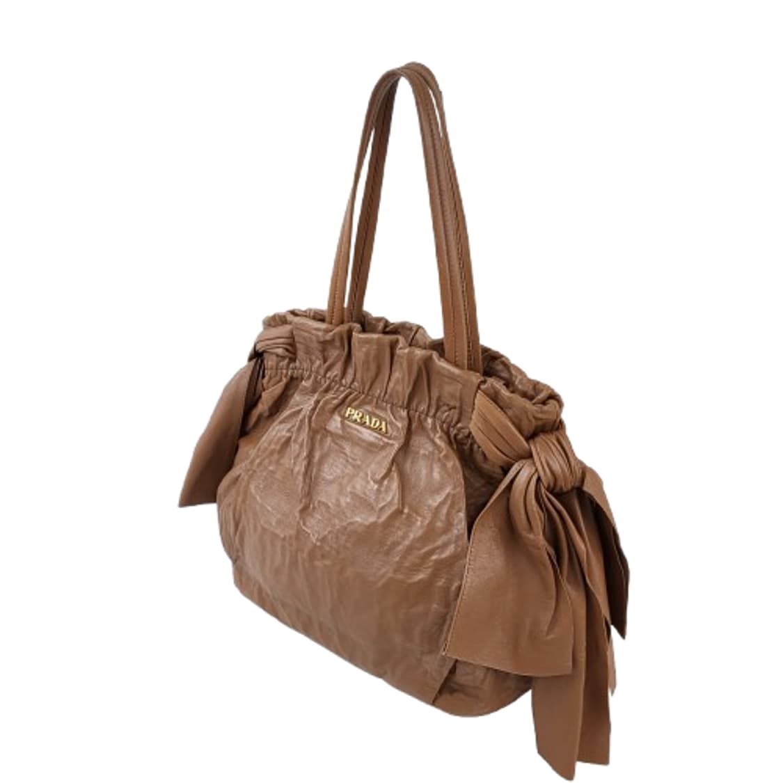 정품 프라다 나파가죽 보우 토트백 상품이미지4