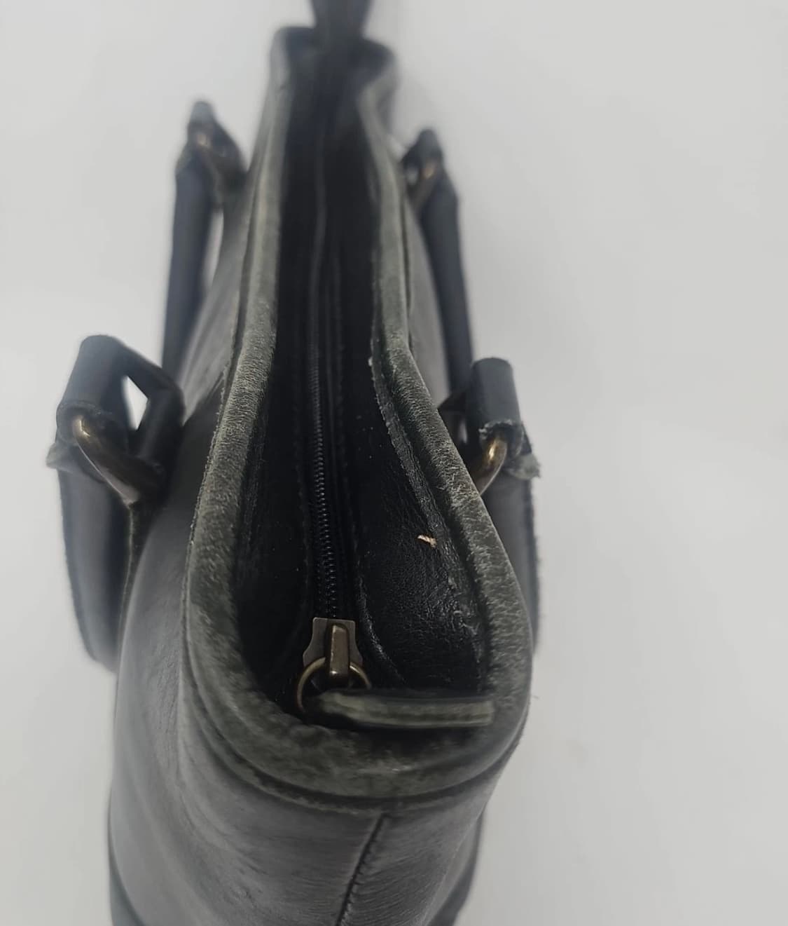 L.L.Bean Field & Town 블랙 레더 토트백 / 엘엘빈 빈티 상품이미지7