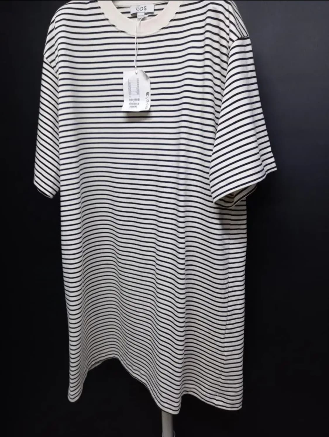 새 COS 코스 춘하 면 단가라 박시핏 롱 원피스 77 F 상품이미지6