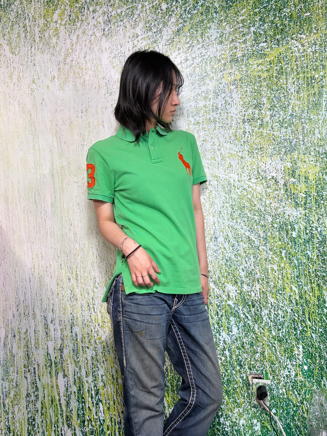 폴로 빅포니 치프키프 그린 카라 반팔 티셔츠 S 상품이미지6