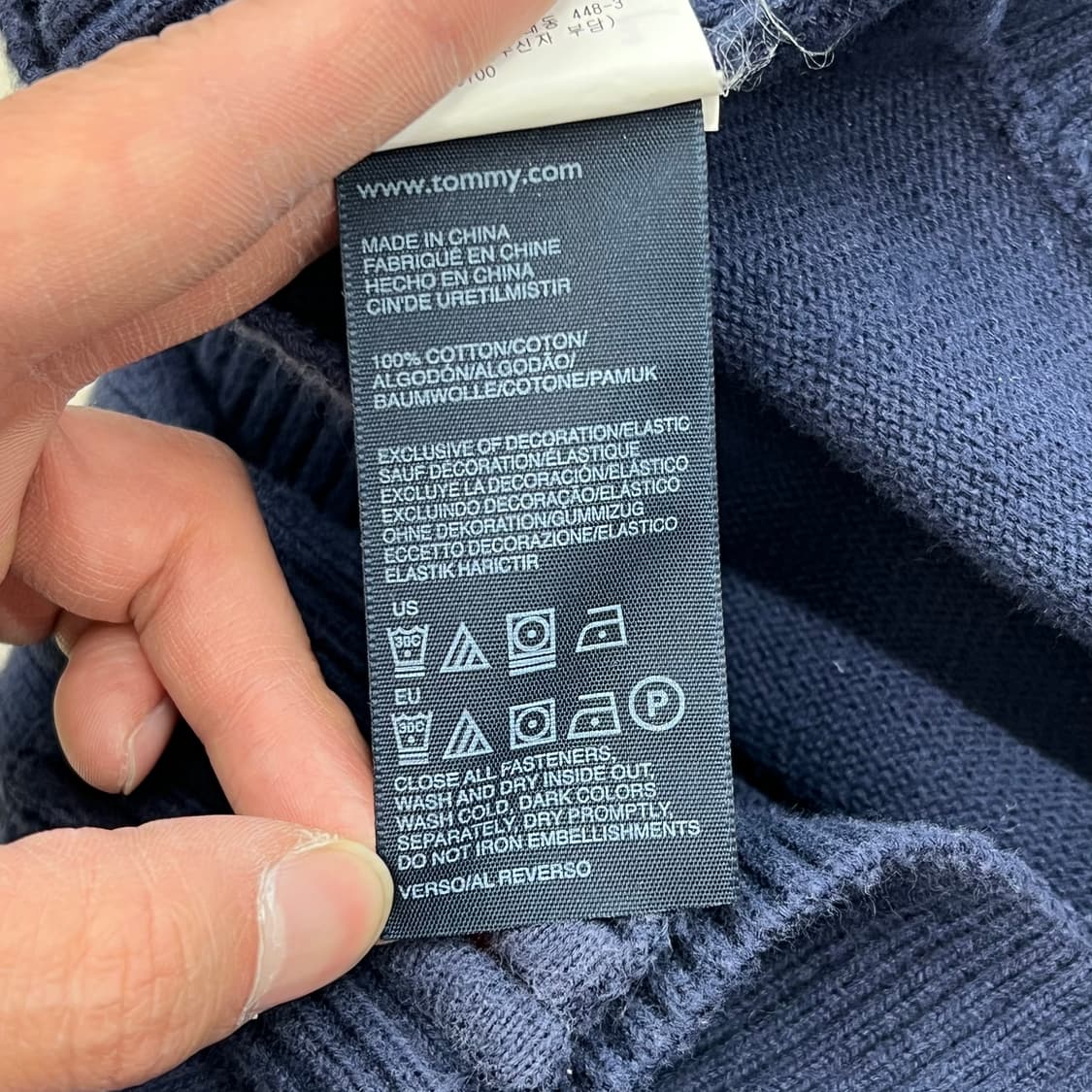 타미힐피거 로고 니트 집업 r3284 상품이미지8