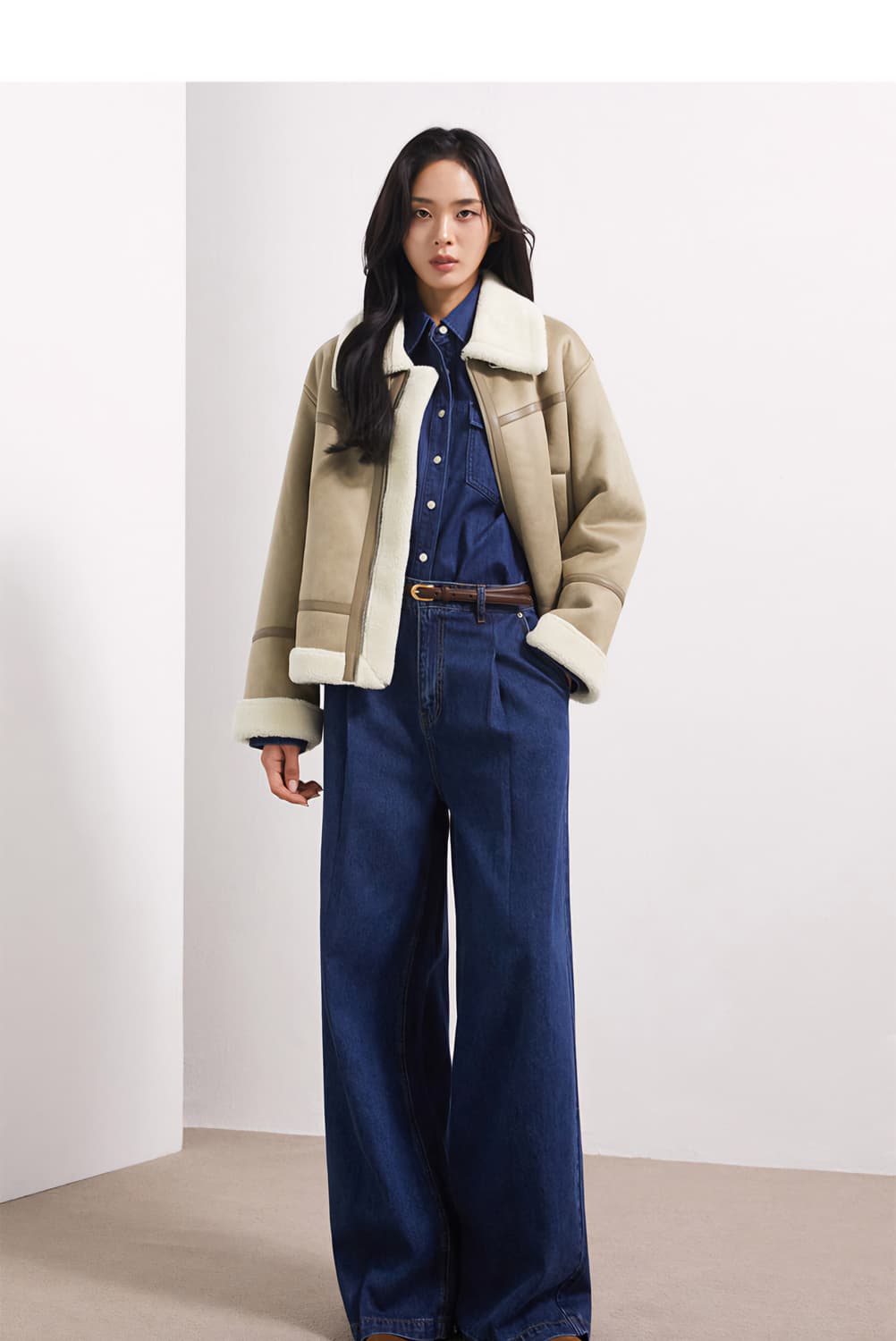 미쏘 무스탕 새상품 사이즈M
택 있음 상품이미지4