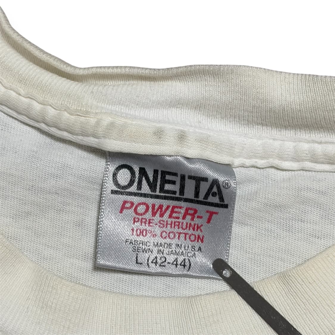 90‘s Bush Clinton Letter Print T-shirt L 상품이미지6