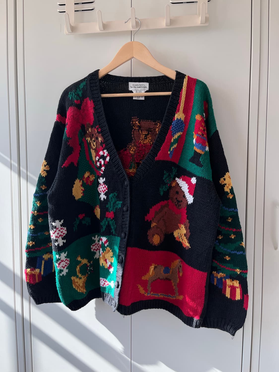 For the eagles eye 크리스마스 곰인형 니트 가디건  상품이미지4