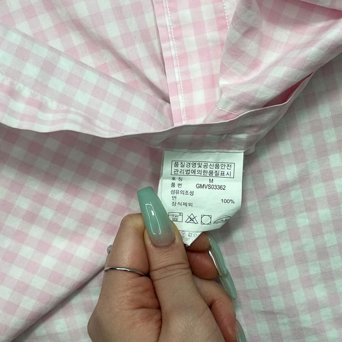 POLO RALPH LAUREN 와이드 카라 깅엄 셔츠 M 상품이미지6