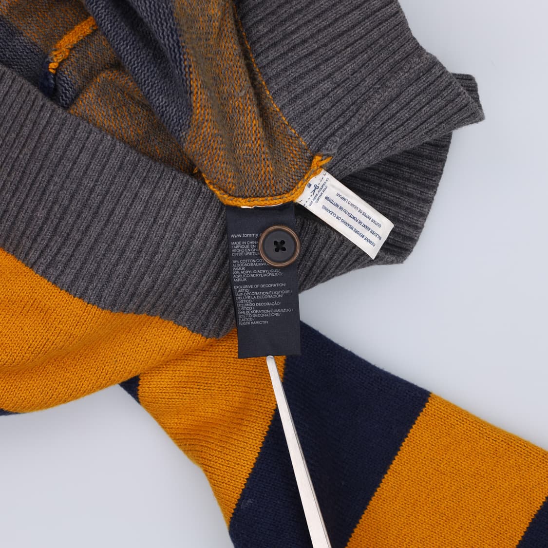 M 타미힐피거 스트라이프 헤비 니트 가디건 4197 상품이미지7