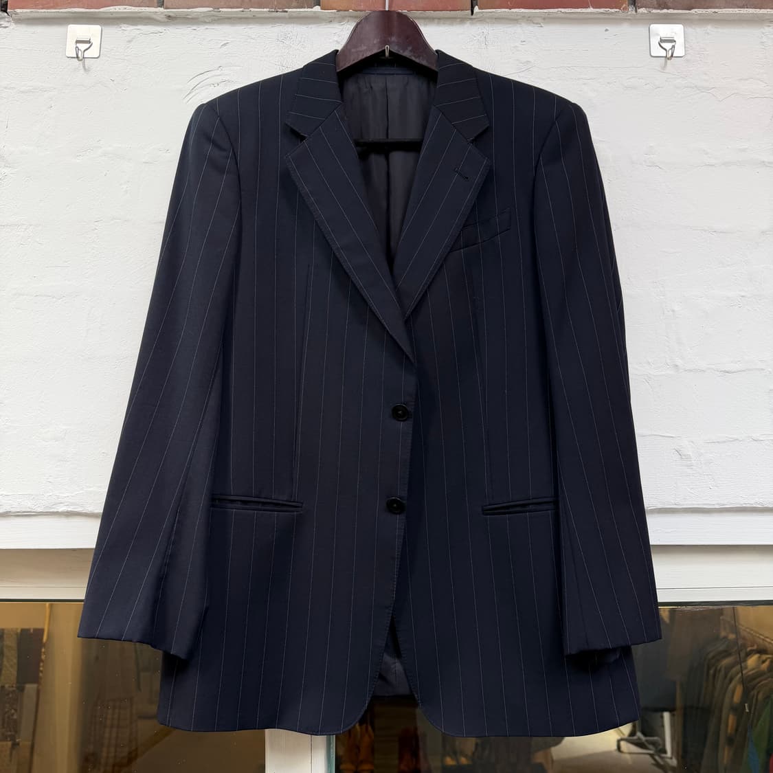 Armani 아르마니 꼴레지오니 스트라이프 울 블레이저 52R 상품이미지1