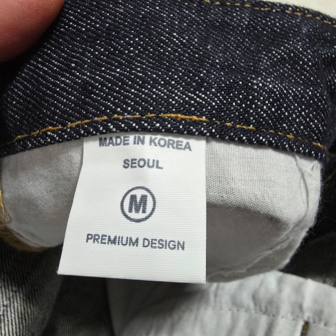 (M)여성 니어리프 롤업 셀비지 와이드 데님 팬츠 상품이미지5