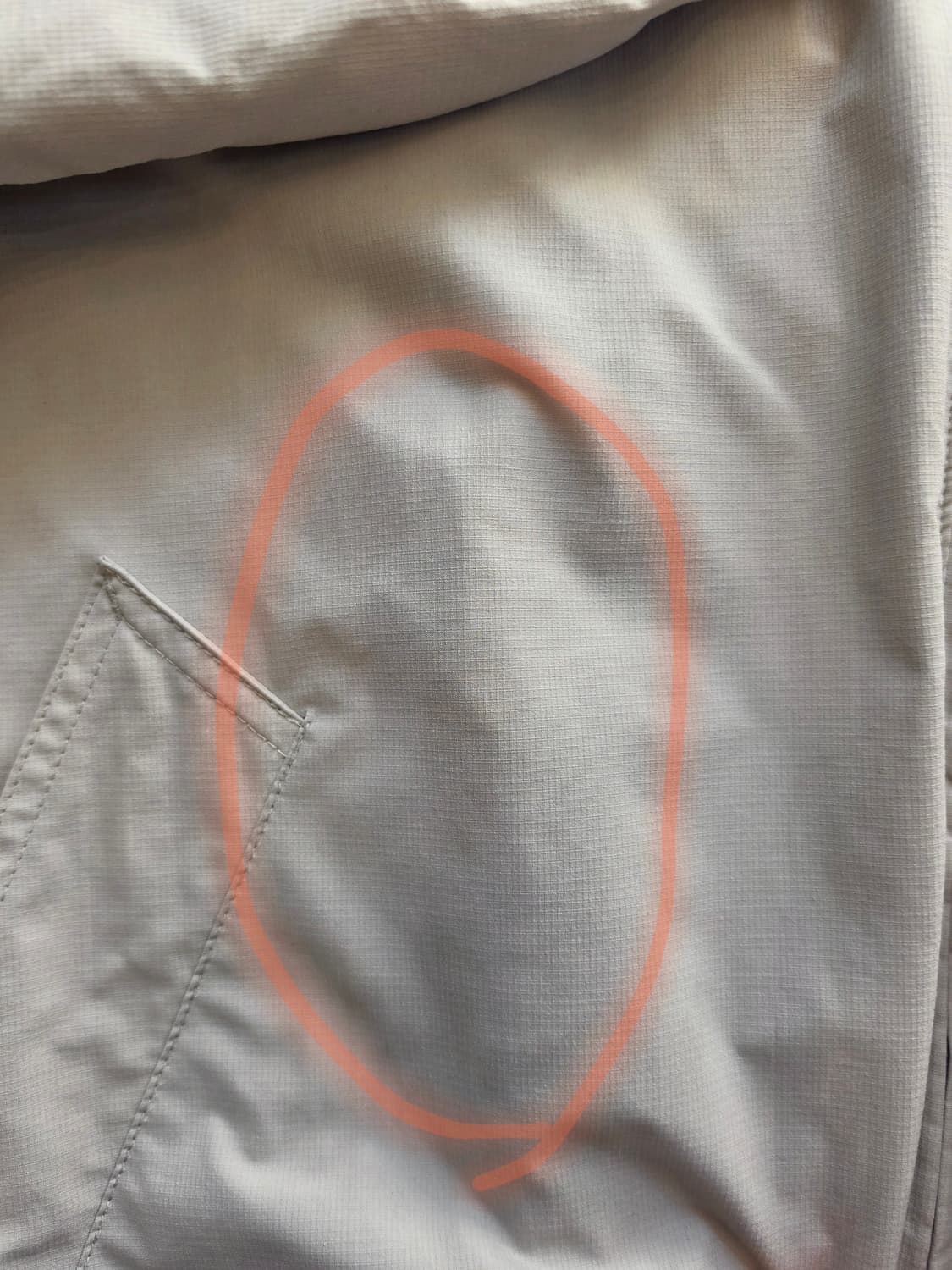 코드그라피 아이보리색 유틸리티 바람막이 자켓-L 상품이미지10