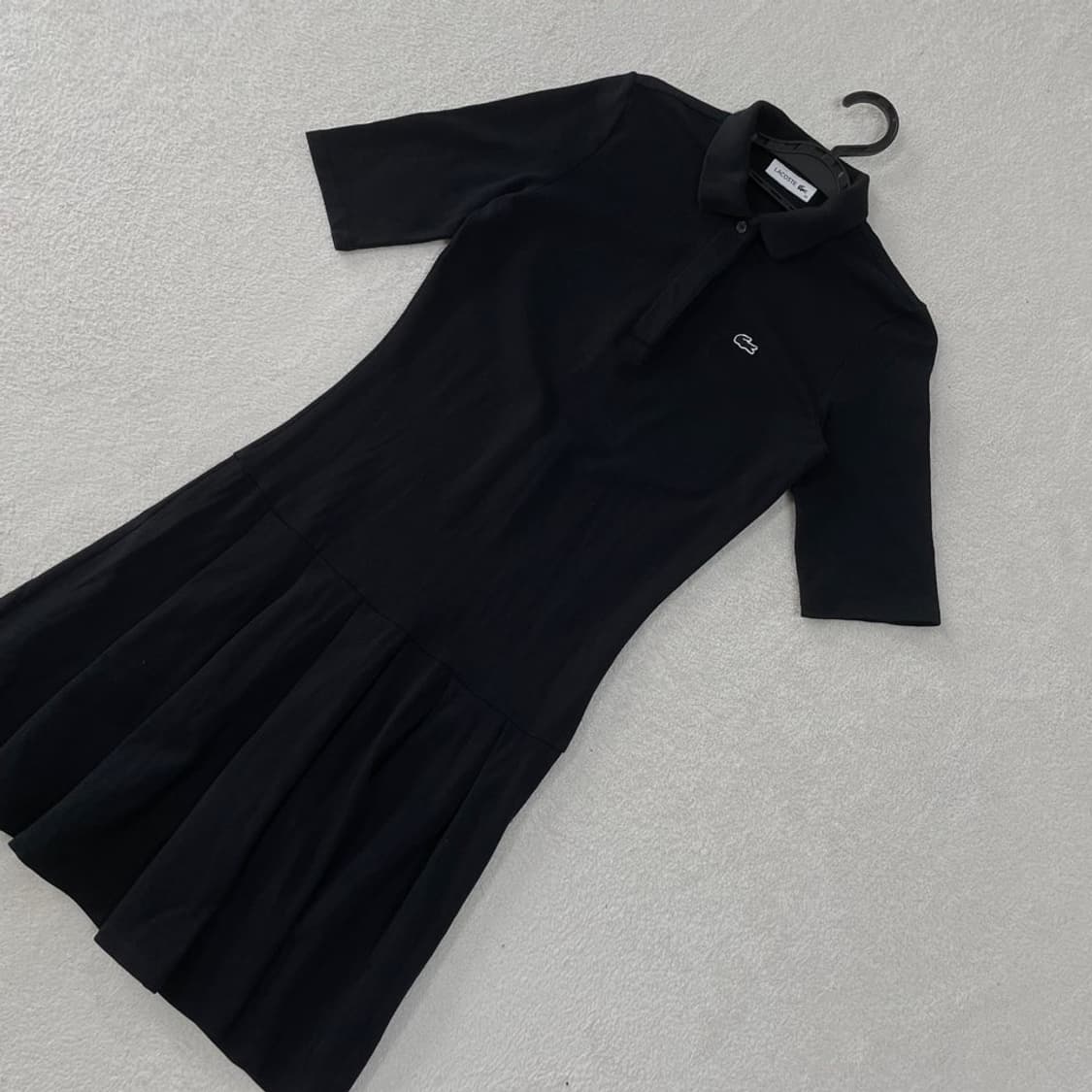 34 라코스테 블랙 반팔원피스 카라티 90 상품이미지3
