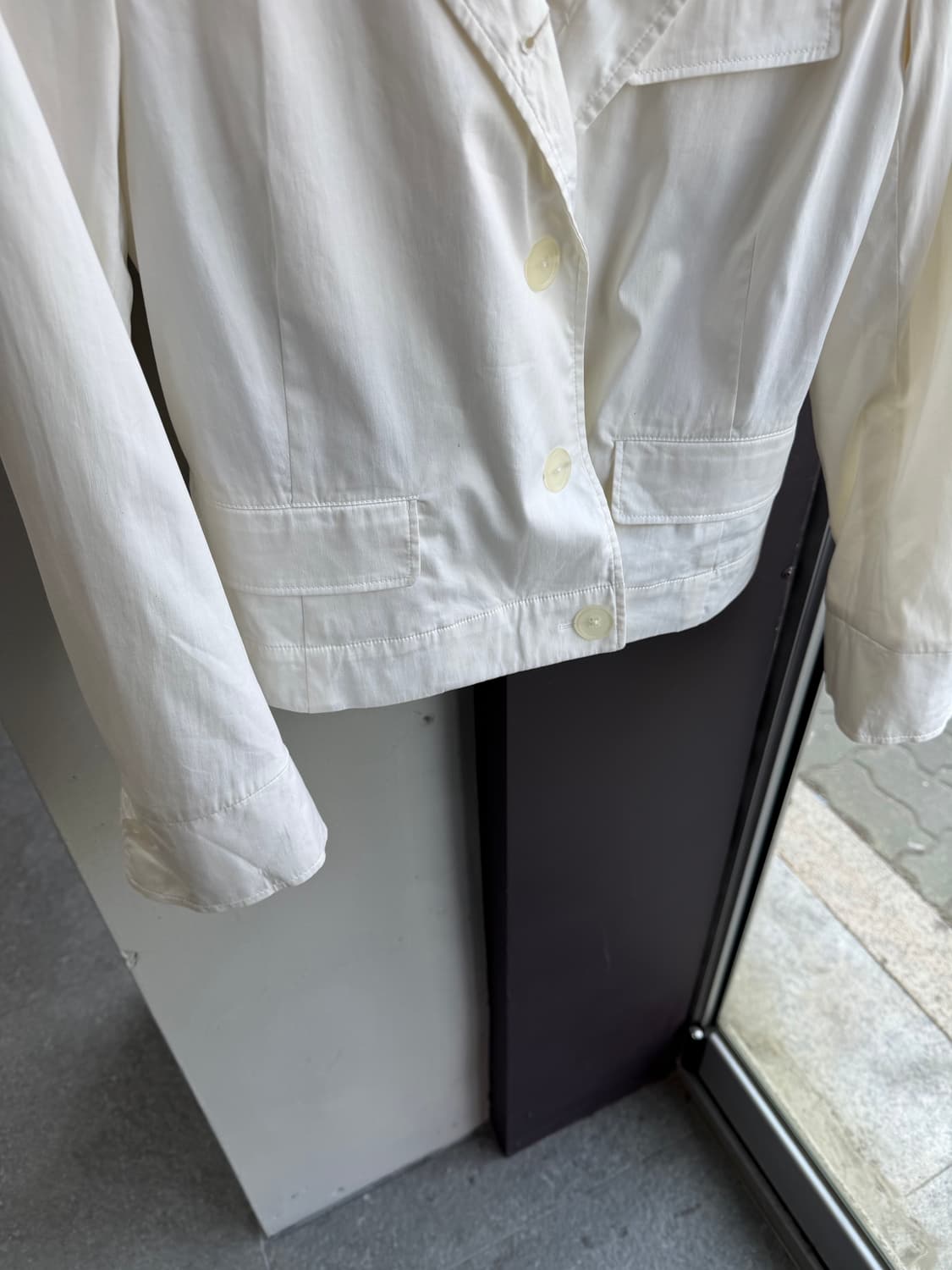 34/ 질샌더 2005 S/S 화이트 코튼 자켓 상품이미지4
