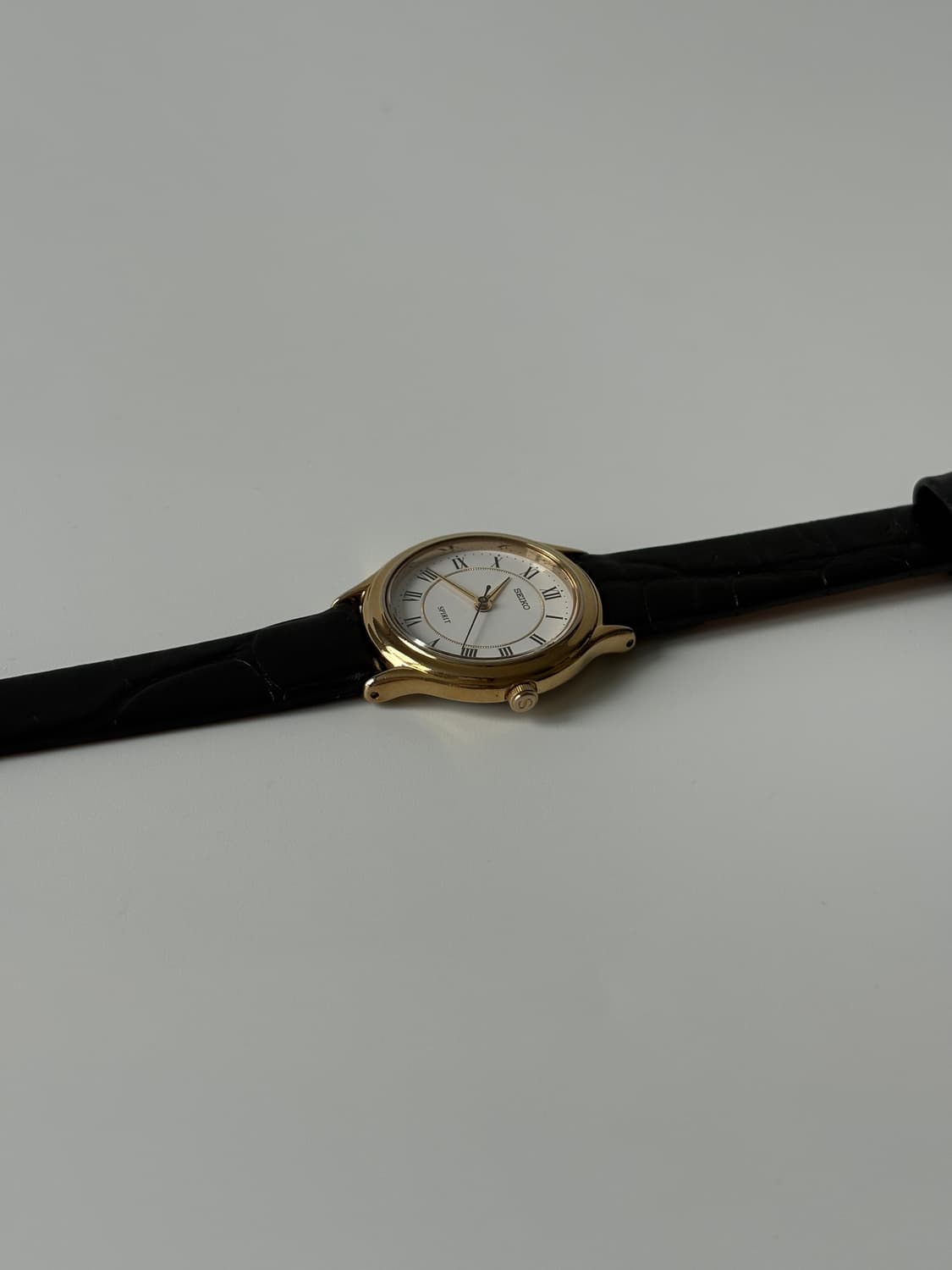 세이코 1990년대 Spirit 로만 인덱스 골드 쿼츠 여성 상품이미지3