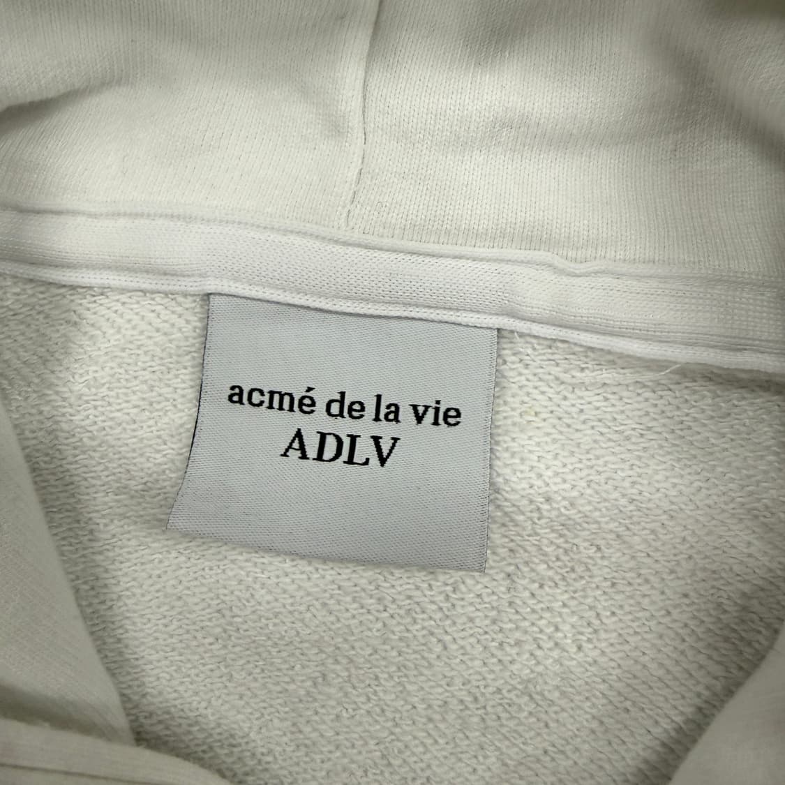 (1)아크메드라비 ADLV 그래픽 후드티셔츠(화이트) 상품이미지2