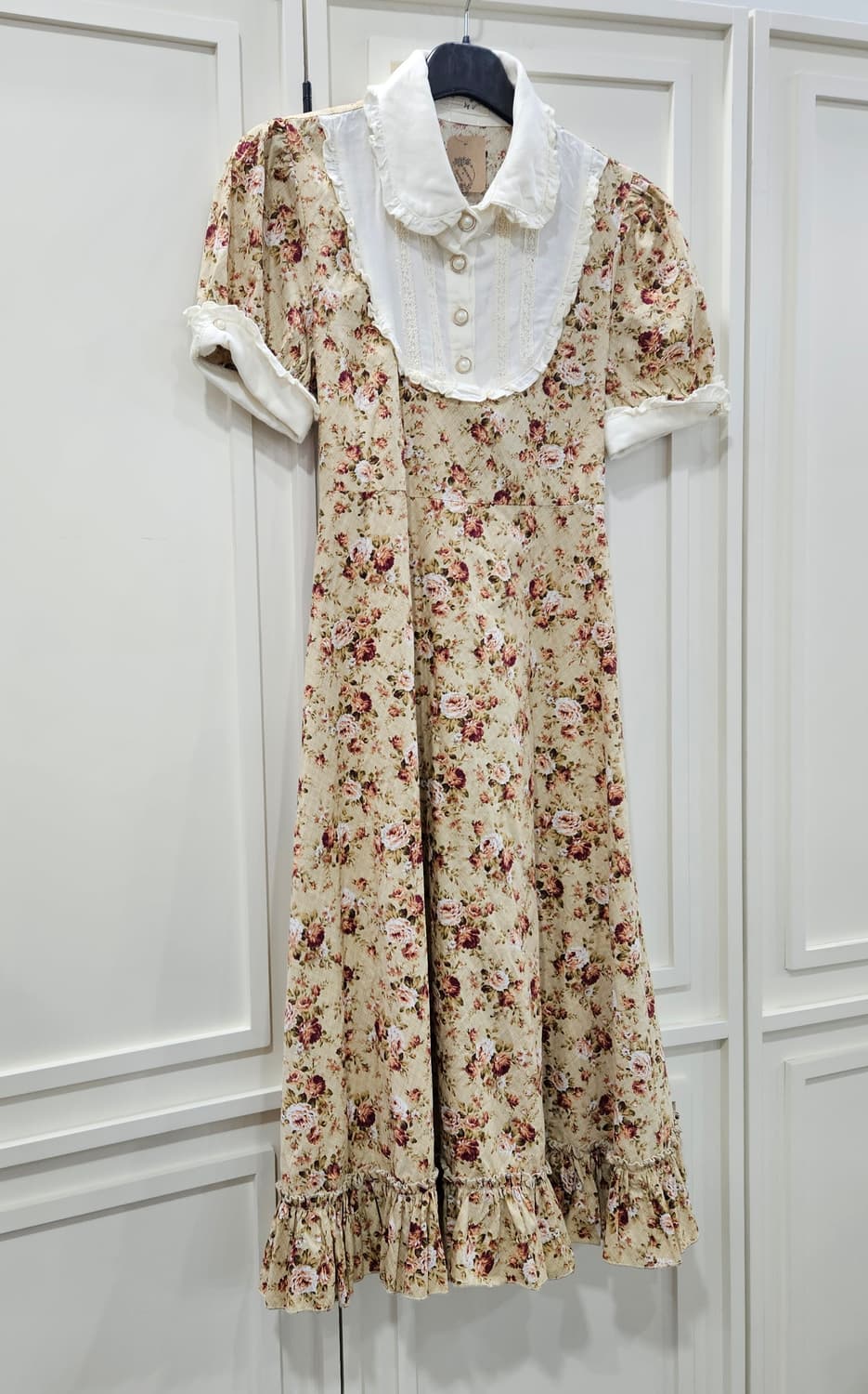 로즈 플라워 레이스 카라  원피스 상품이미지2