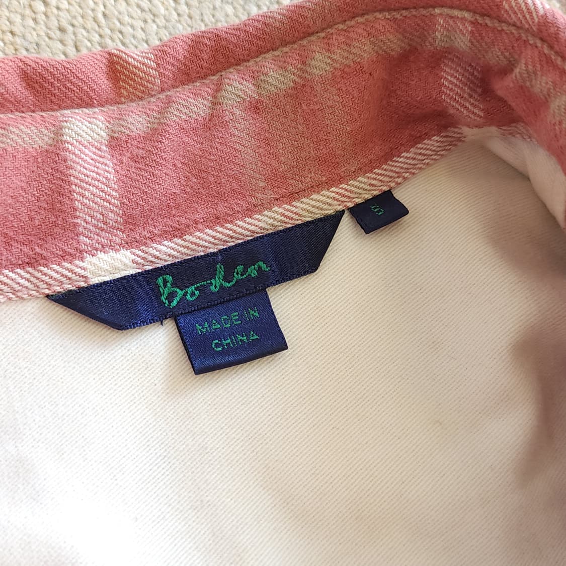 90s 아메리칸 빈티지 체크셔츠 헤비 플란넬 워크셔츠 핑크 s 상품이미지9